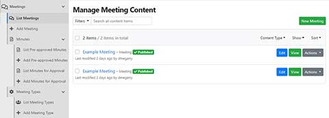 Photo of meetings training